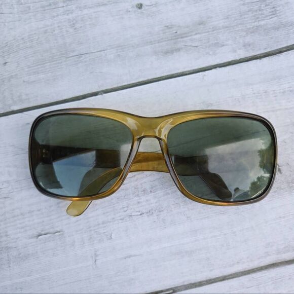 1960s Ray-Ban B&L Porter Transparent Honey G-15 Oversized Vintage Sunglasses. 11 main image 5